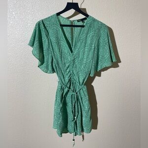Maje Mint Green Patterned Romper